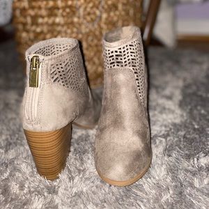 Light tan ankle booties